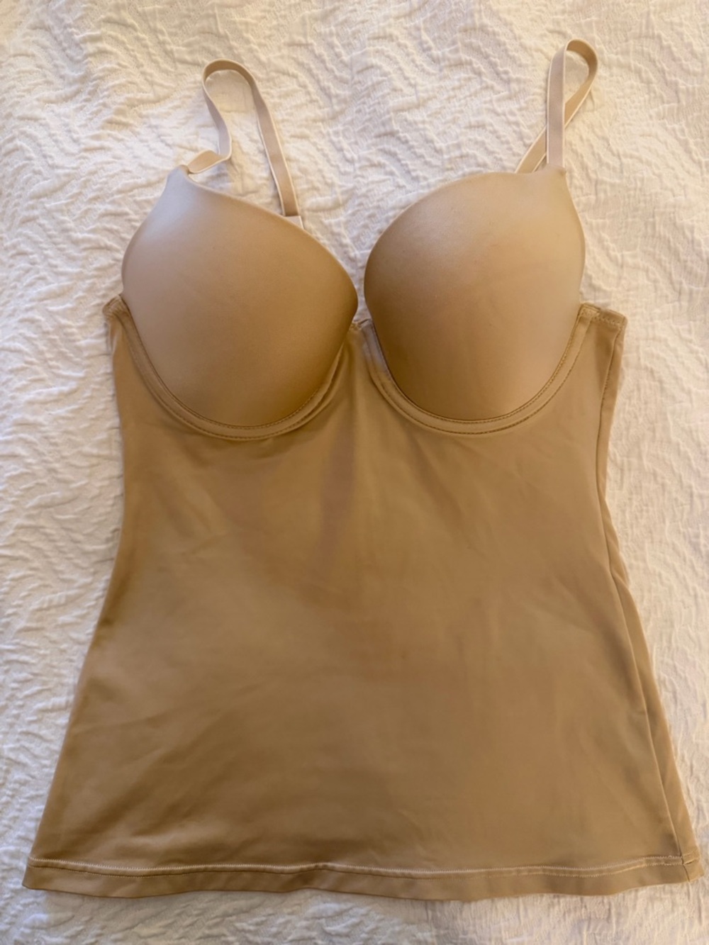 Nude Seamless Shaping Camisole With Built-In Push Up Bra